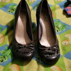 Dark brown mudd heels